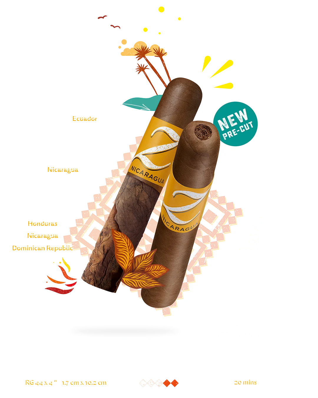 ZINO NICARAGUA - HALF CORONA TINS OF 5 - Image 3