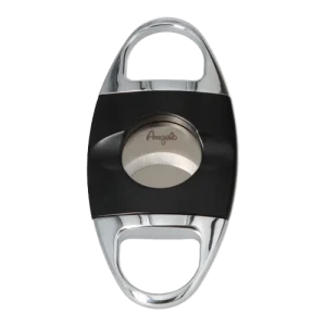 ANGELO - CIGAR CUTTER WITH REST - BLACK & CHROME